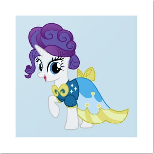 Fancy Rarity in blue dress Posters and Art